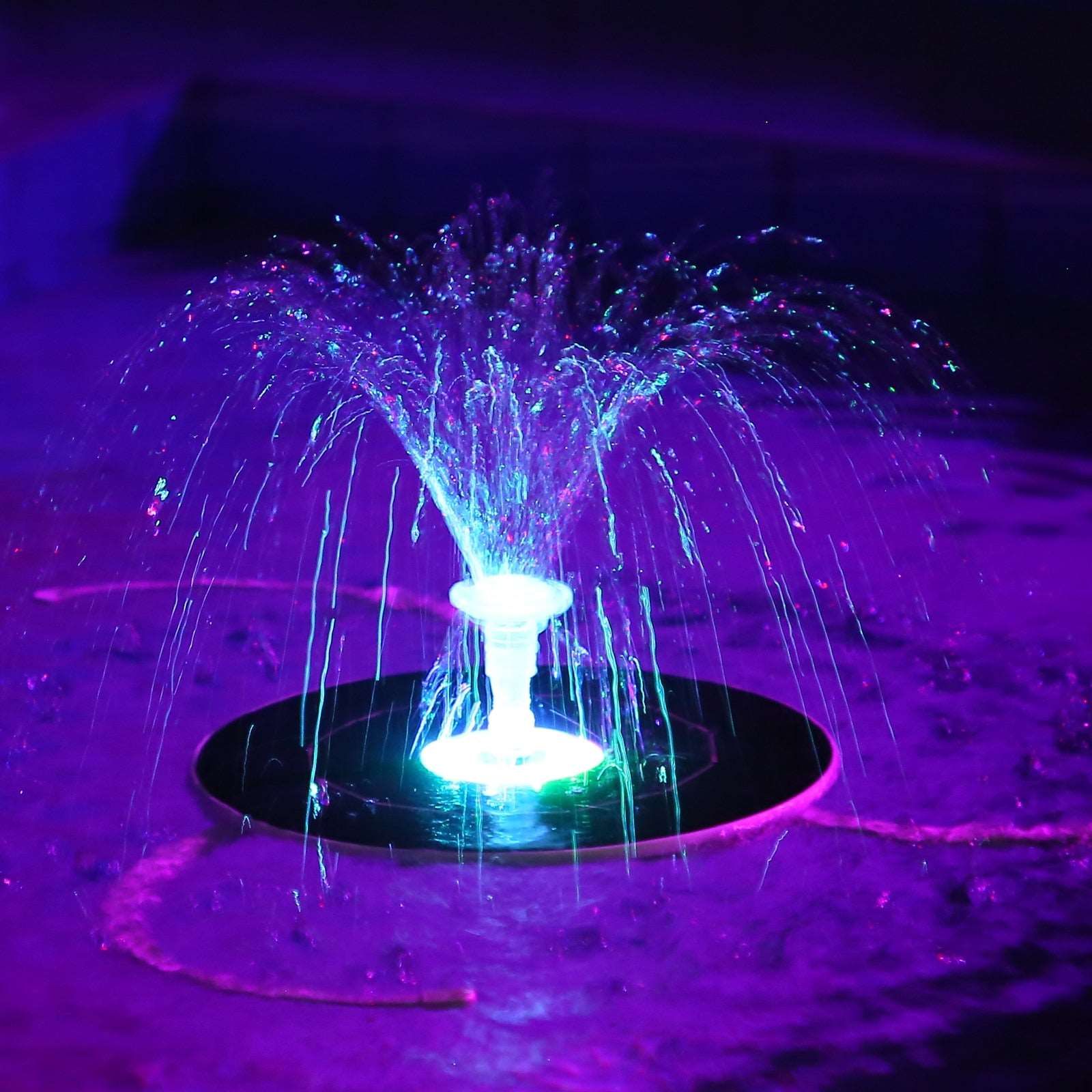 AviGlow - RGB Solar Bird Bath Fountain - absentel