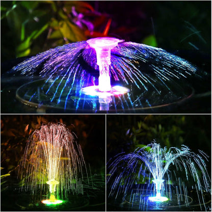 AviGlow - RGB Solar Bird Bath Fountain - absentel