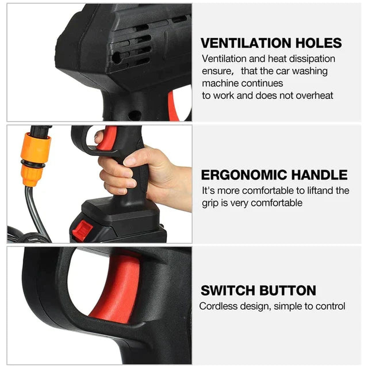 PressureSpray™ ProClean - Cordless Portable High Pressure Spray Water Gun - absentel