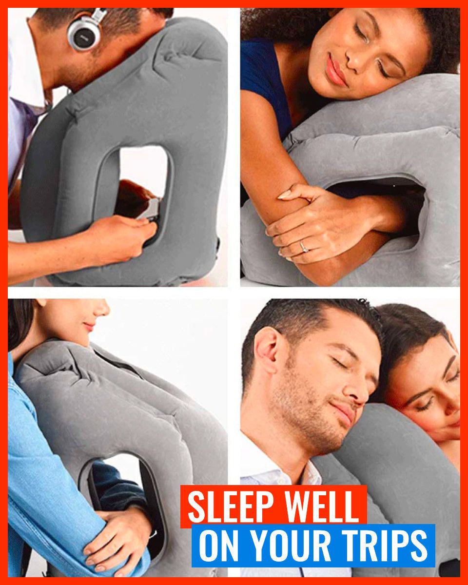 TravelCuddi - Inflatable Travel Pillow - absentel