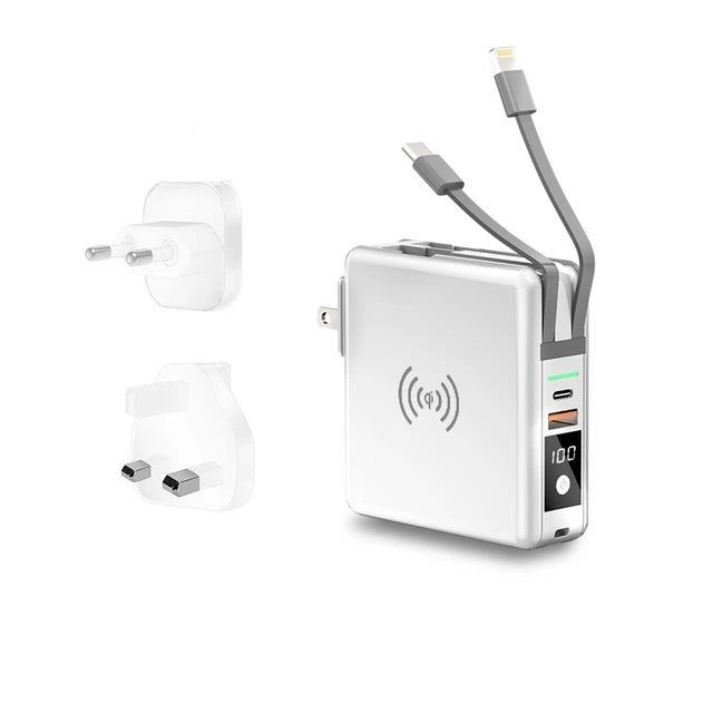 Travel Pro -ChargeMaster 5 In 1 Power Bank With Case - absentel