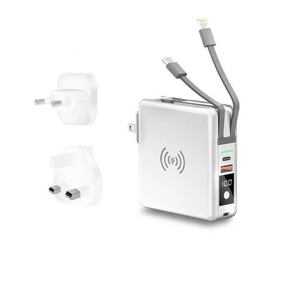 Travel Pro -ChargeMaster 5 In 1 Power Bank With Case - absentel